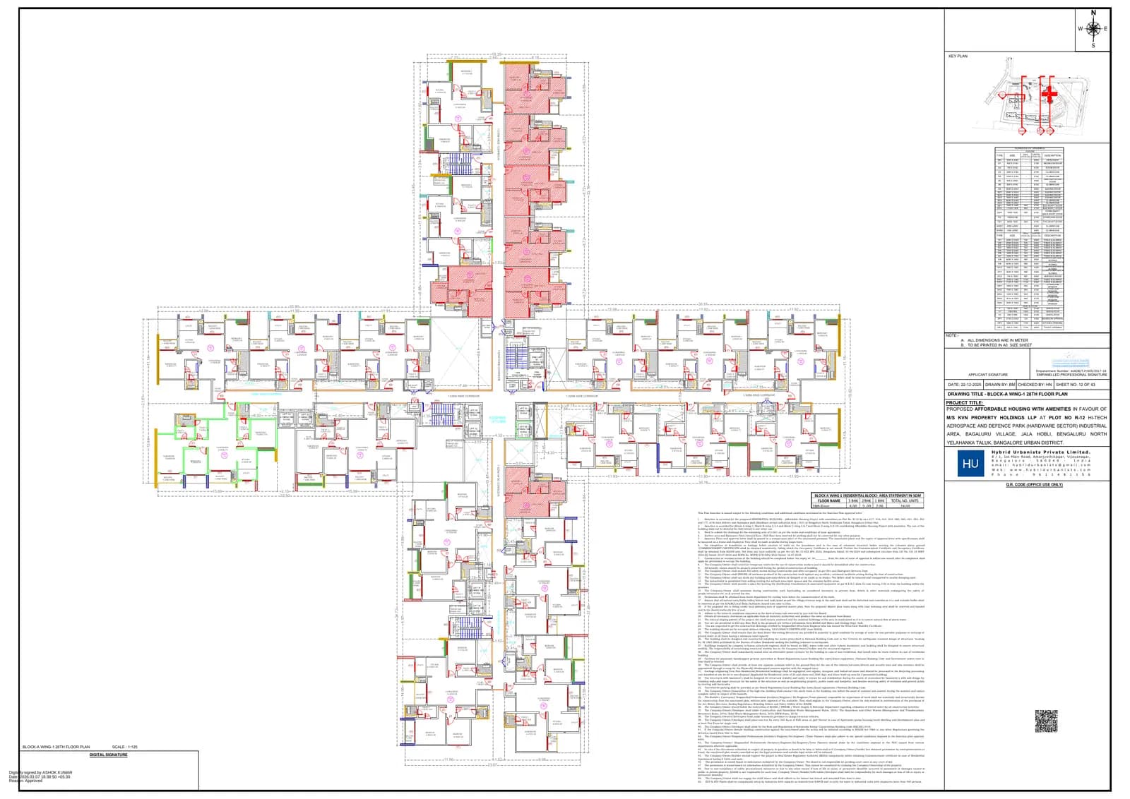 Northern Lights by Puravankara KVN: 12 W1 28TH FLOOR PLAN.pdf (filed with Karnataka RERA)