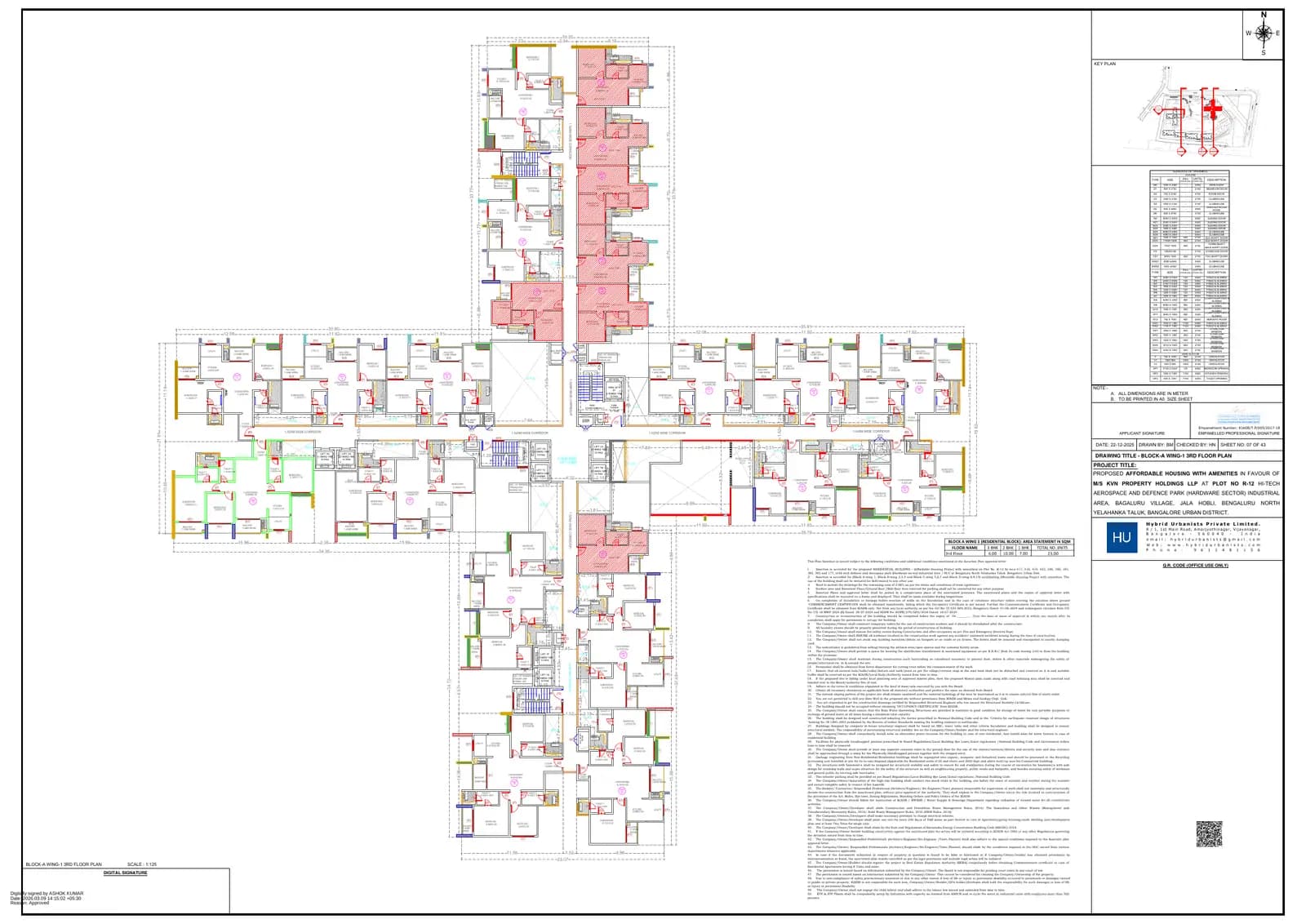 Northern Lights by Puravankara KVN: 7 W1 THIRD FLOOR PLAN.pdf (filed with Karnataka RERA)