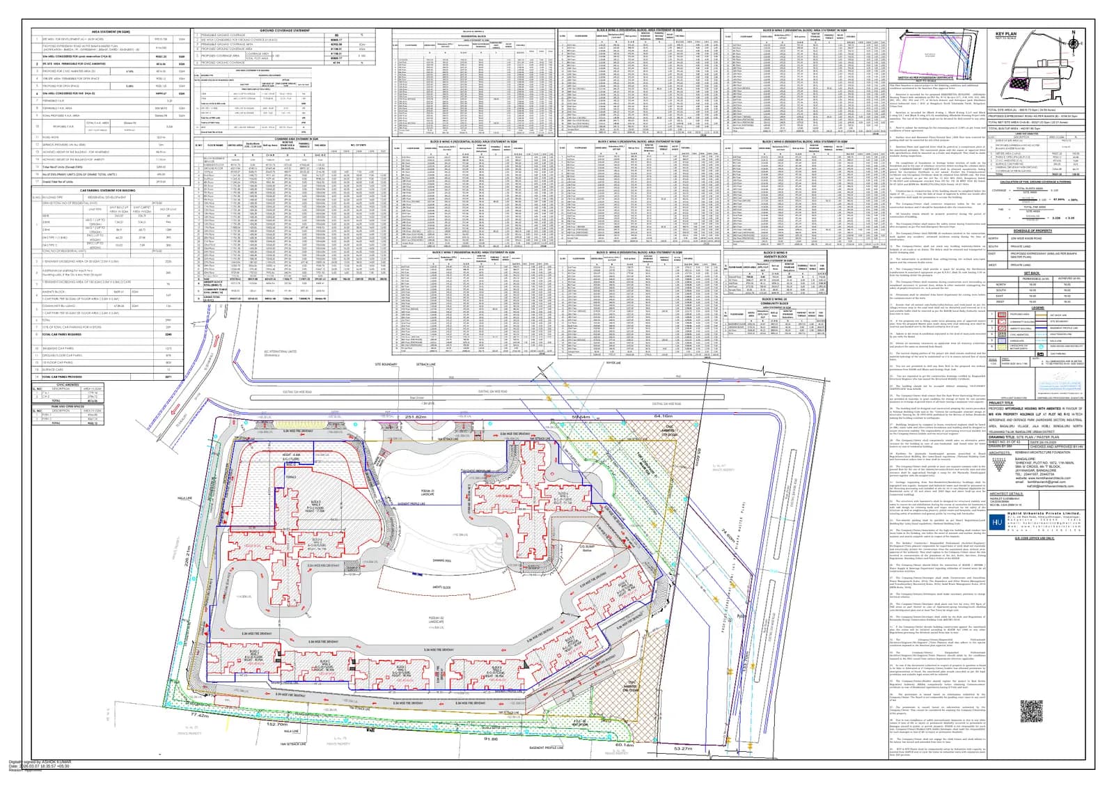 Northern Lights by Puravankara KVN: Approved Building Plan (filed with Karnataka RERA)