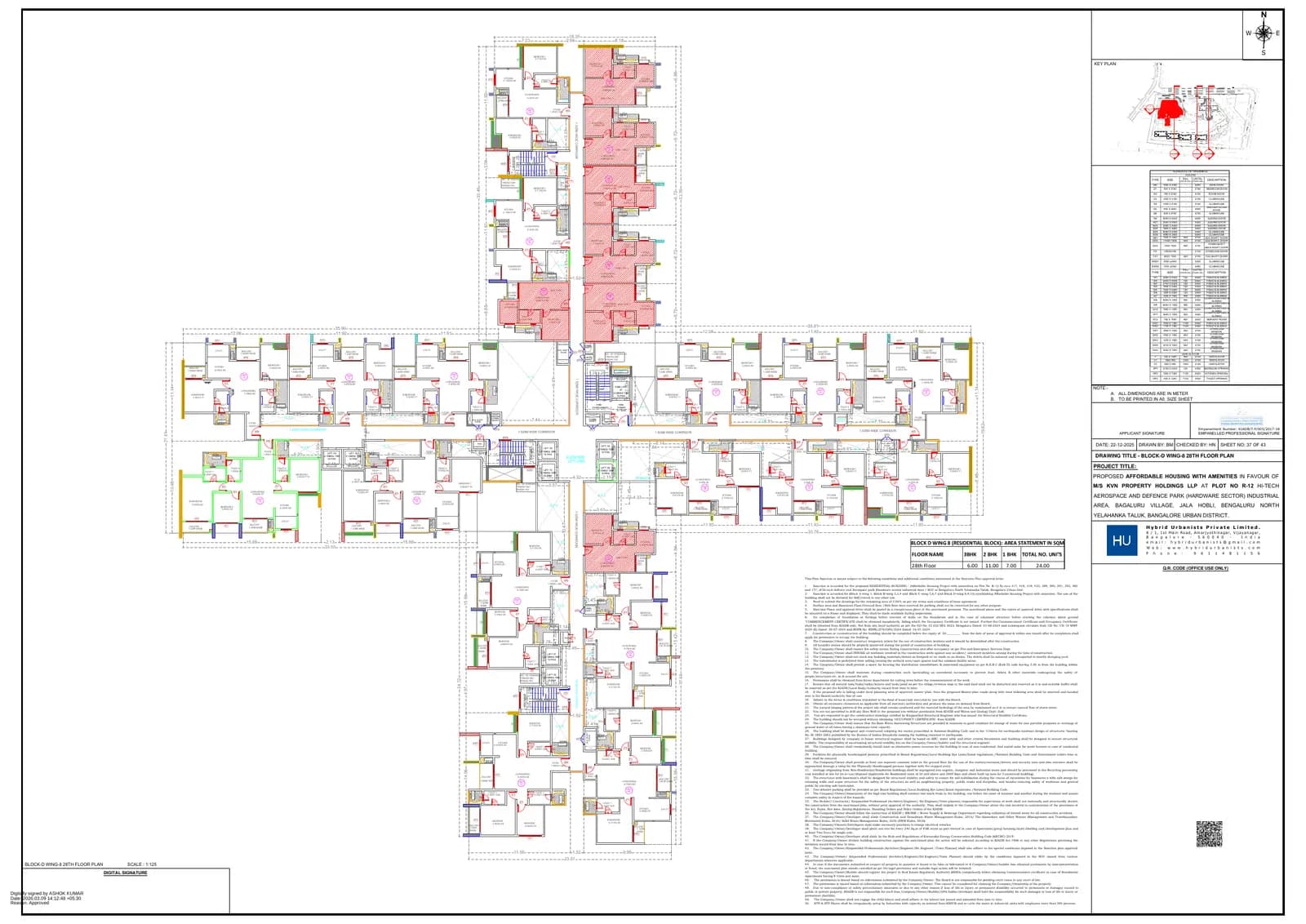 Northern Lights by Puravankara KVN: 37 W8 28TH FLOOR PLAN.pdf (filed with Karnataka RERA)
