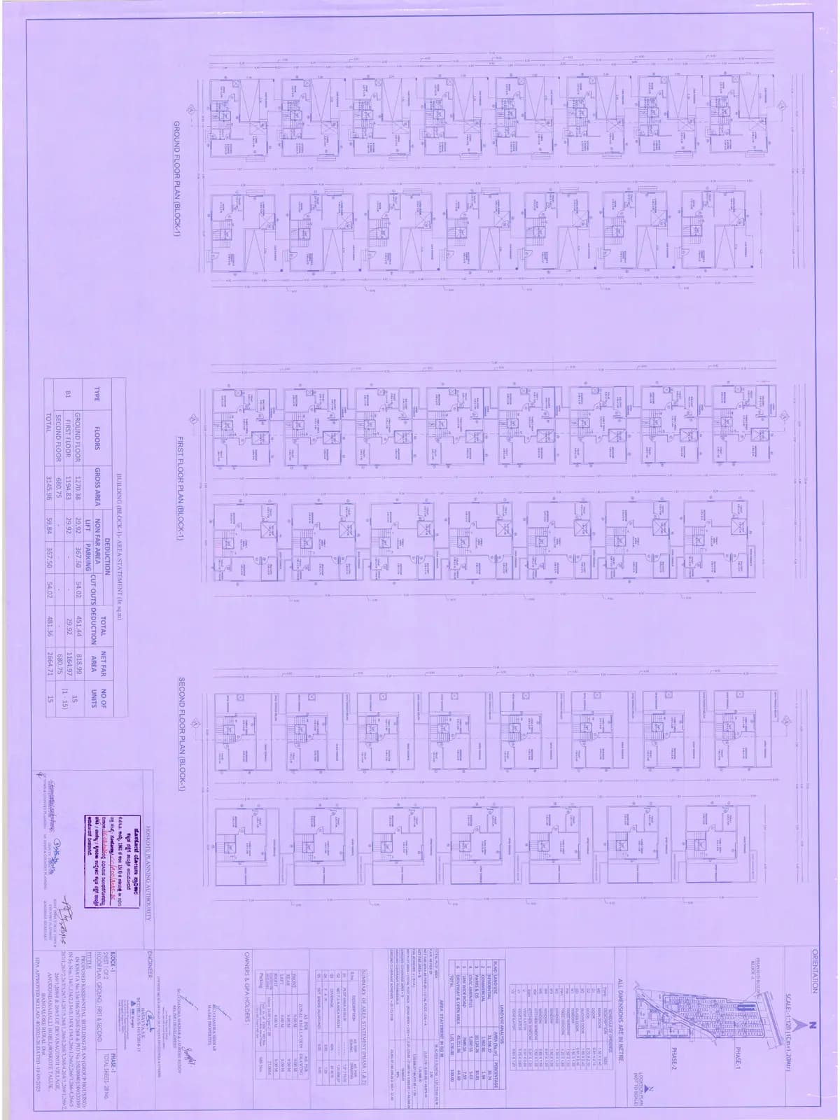 Ar Belle Vie Phase 1: Approved Building Plan, page 1 (filed with Karnataka RERA)
