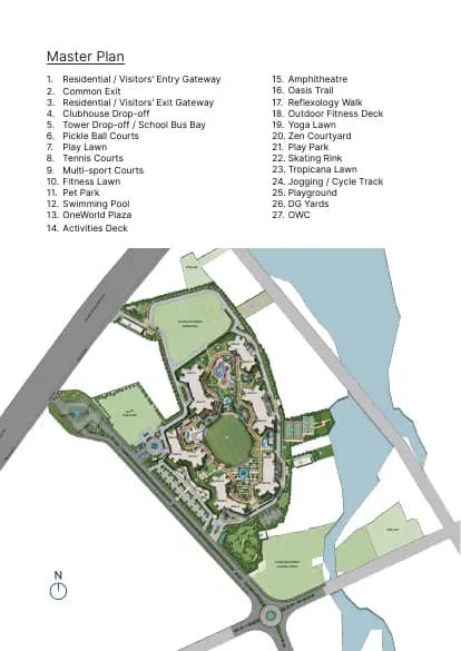 ONE RESIDENCES AT SOBHA ONE WORLD Ph4 W7 and 8: Brochure, page 3 (filed with Karnataka RERA)