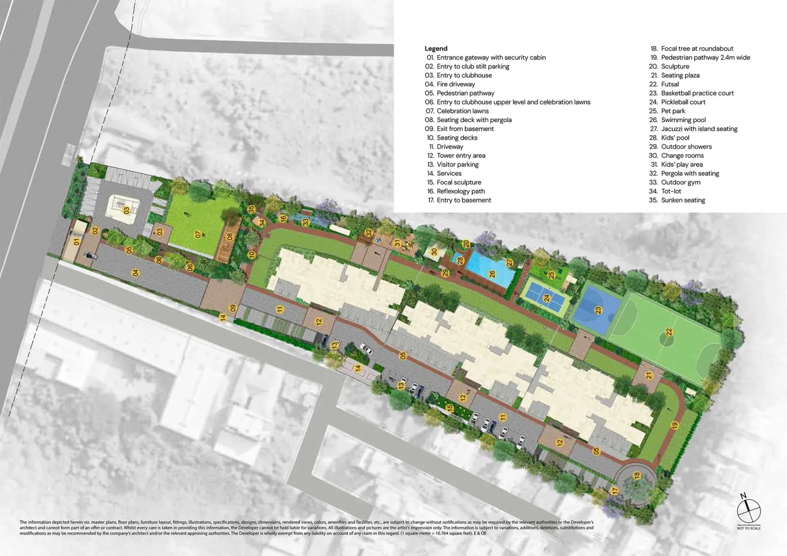 Master plan layout of Brigade Lumina project