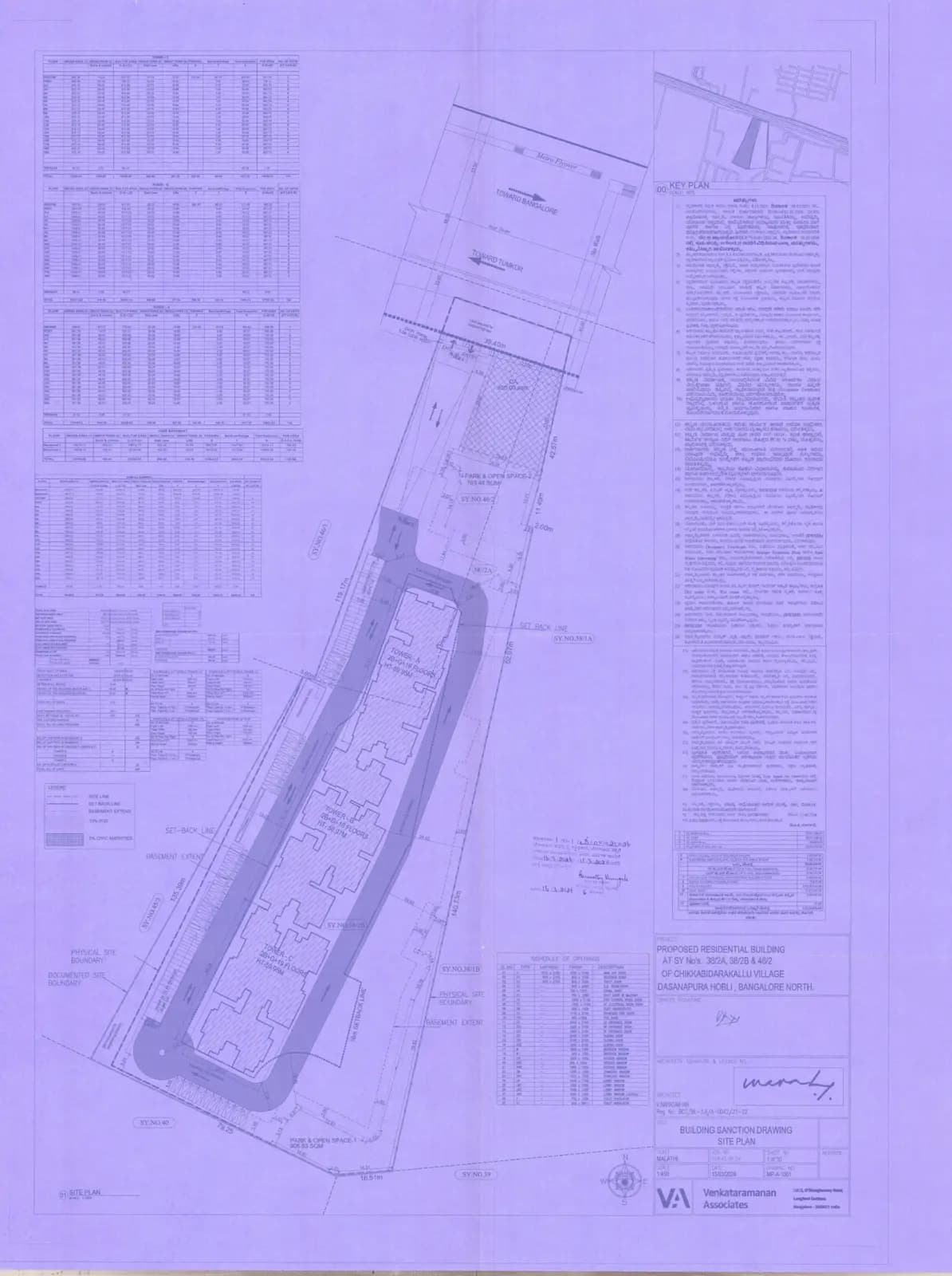 Brigade Lumina: Approved Building Plan (filed with Karnataka RERA)
