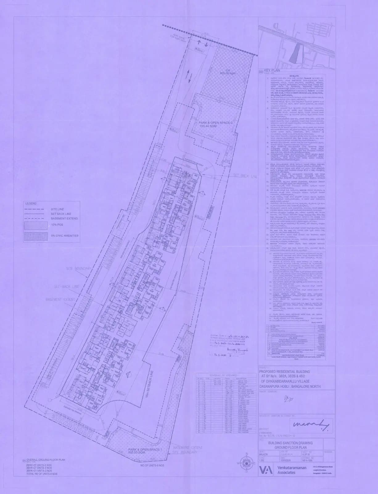 Brigade Lumina: Brigade Lumina - Ground Floor Plan.pdf (filed with Karnataka RERA)