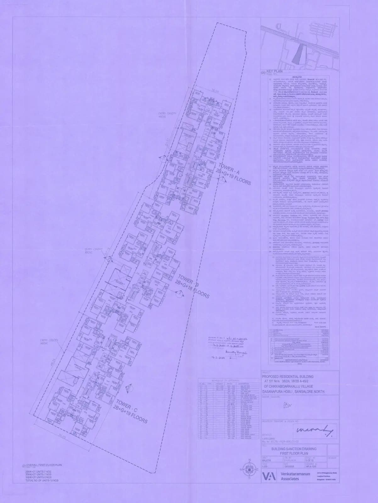 Brigade Lumina: Brigade Lumina - First Floor Plan.pdf (filed with Karnataka RERA)