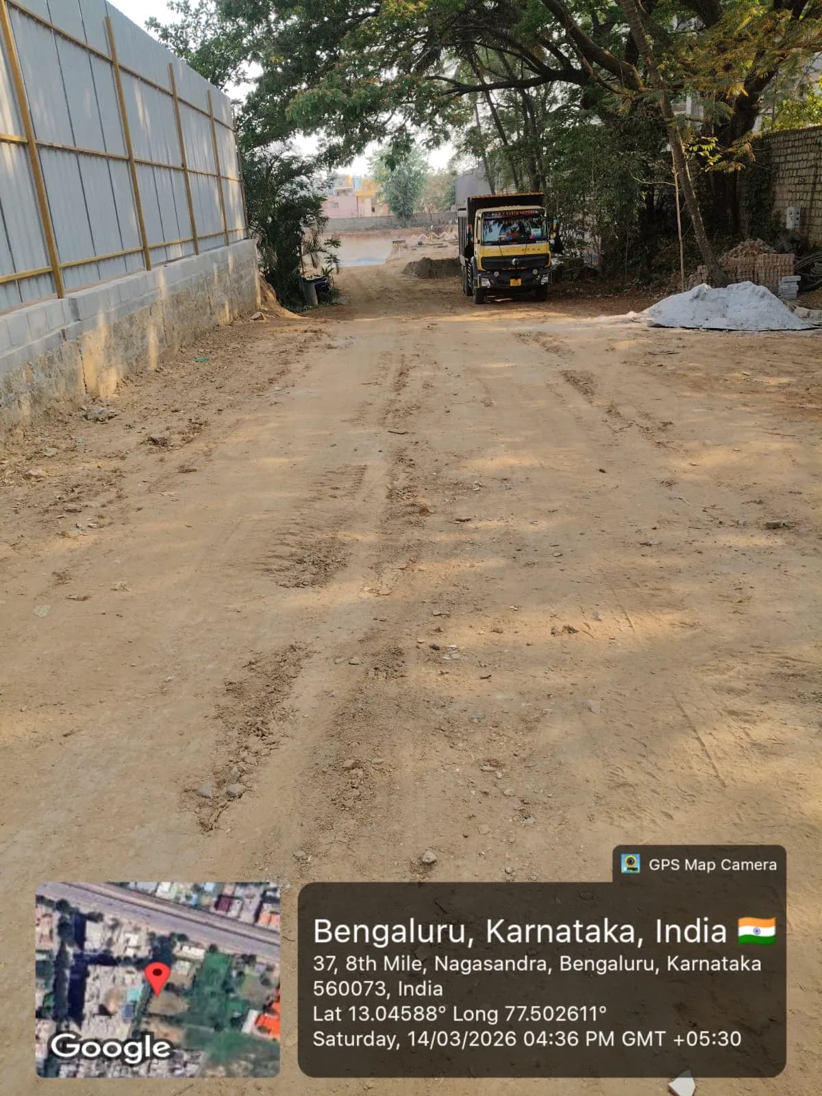 Kumar Platina: Site photo filed with Karnataka RERA