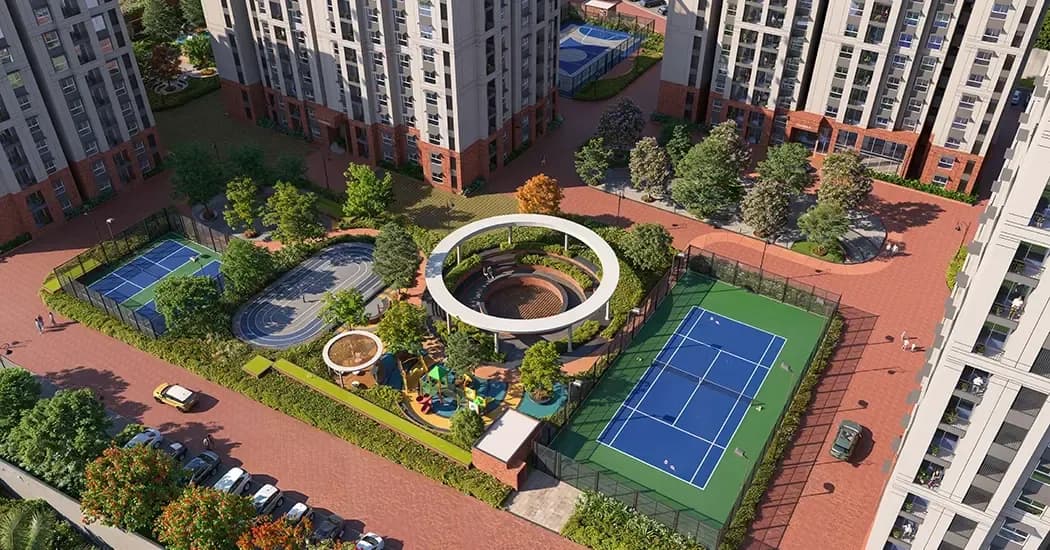 Brigade Belvedere: Garden view with landscaped courtyard (artist’s impression)