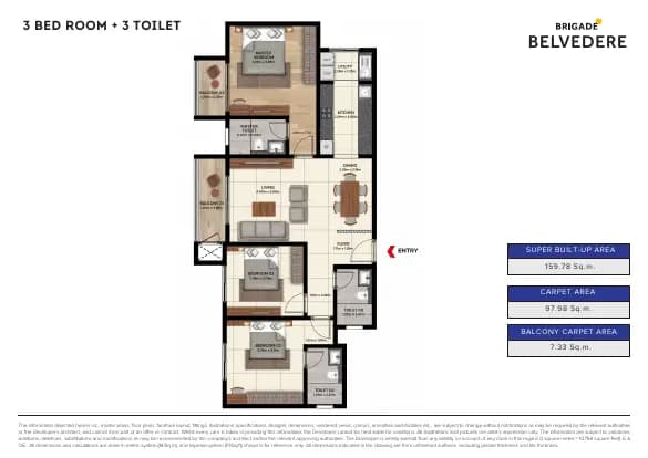 Brigade Belvedere: Brochure, page 4 (filed with Karnataka RERA)