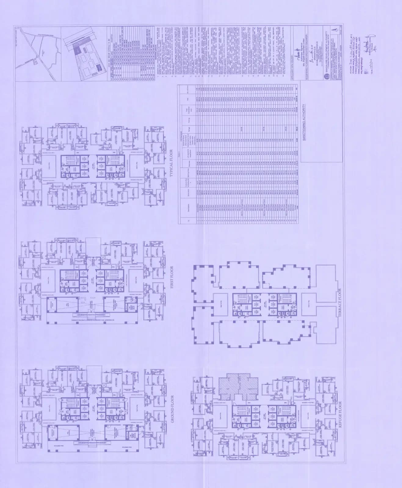 Brigade Belvedere: Brigade Belvedere - Tower A - Floor Plans.pdf (filed with Karnataka RERA)
