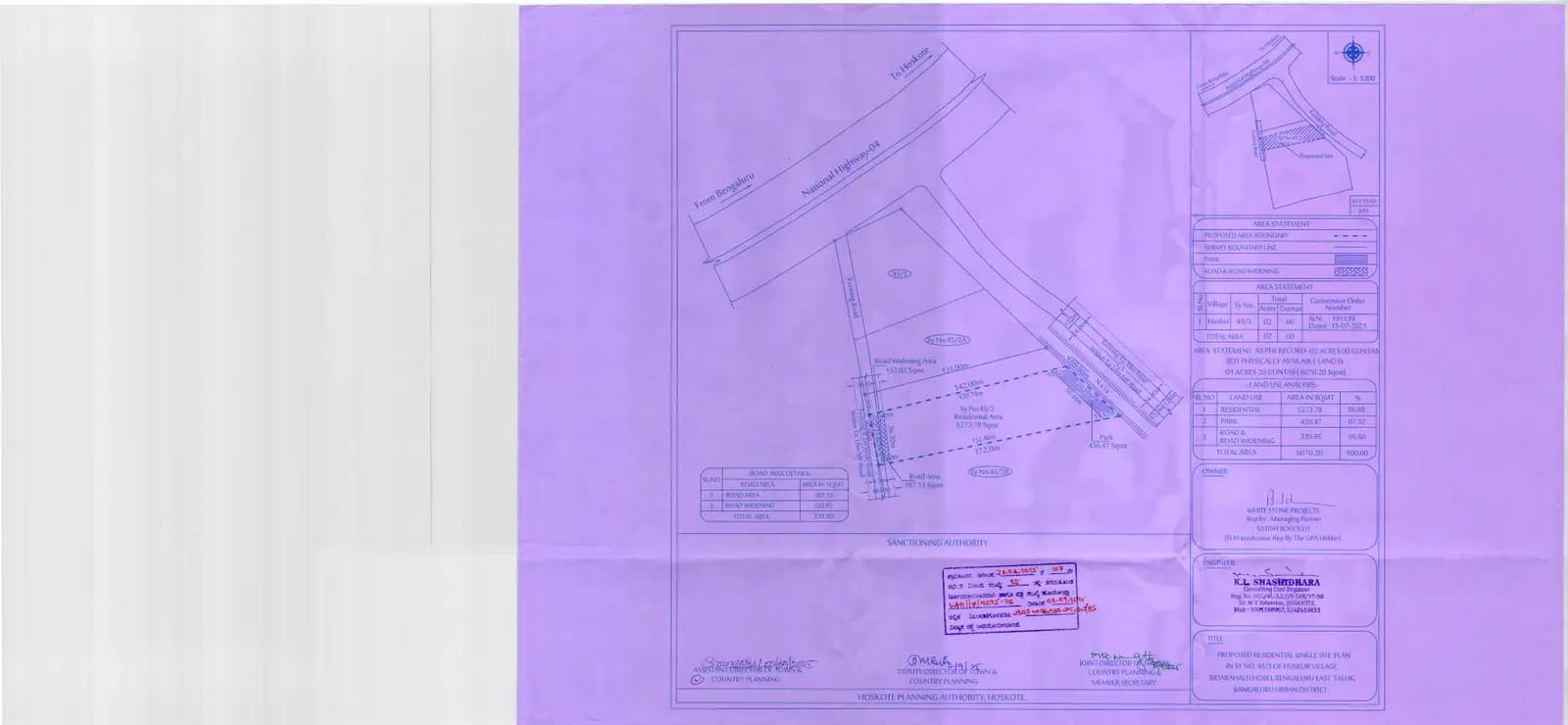 Whitestone Twinkles: SINGLE LAYOUT PLAN 1 (filed with Karnataka RERA)