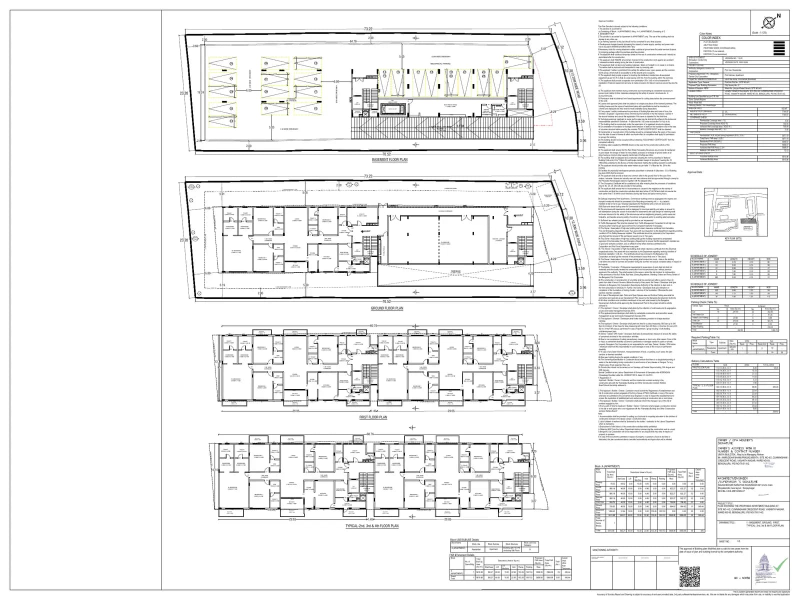 Umiya Prism: Approved Building Plan, page 1 (filed with Karnataka RERA)
