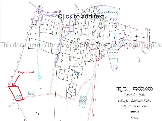 TVS Emerald Altura: Village map Demarcation.pdf (filed with Karnataka RERA)