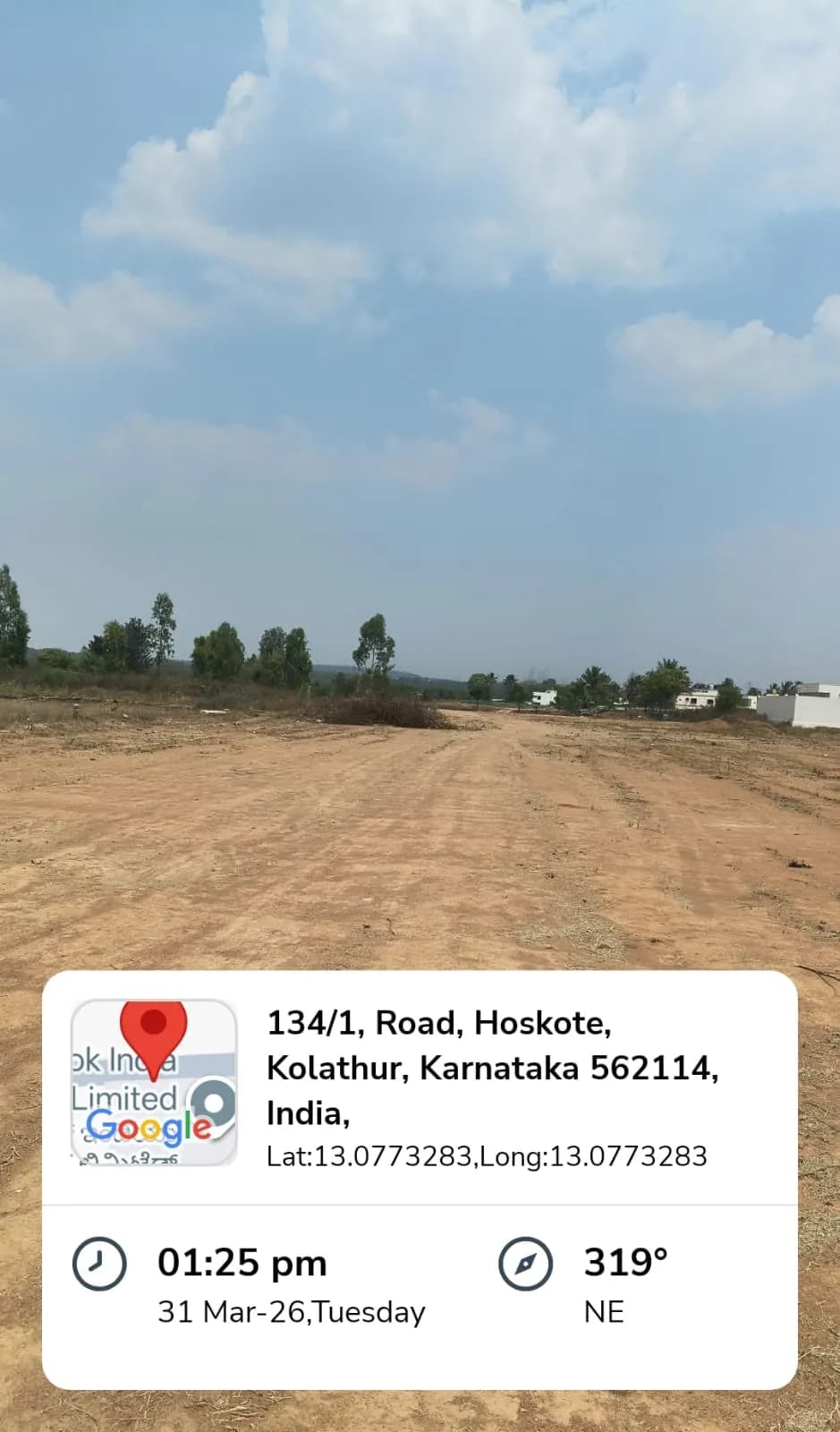 Mizar: Site photo filed with Karnataka RERA