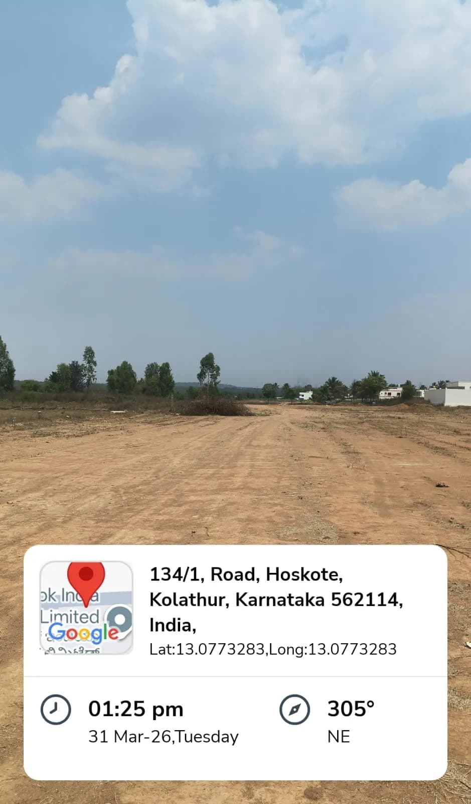 Mizar: Site photo filed with Karnataka RERA