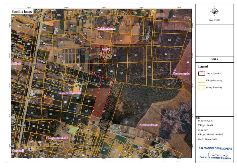 Summers At Orchid Nirvana: Satellite Map Demarcation.pdf (filed with Karnataka RERA)