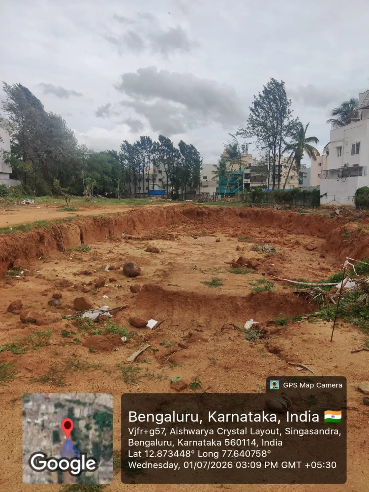 Memco Skyline - Jutaku: Site photo filed with Karnataka RERA