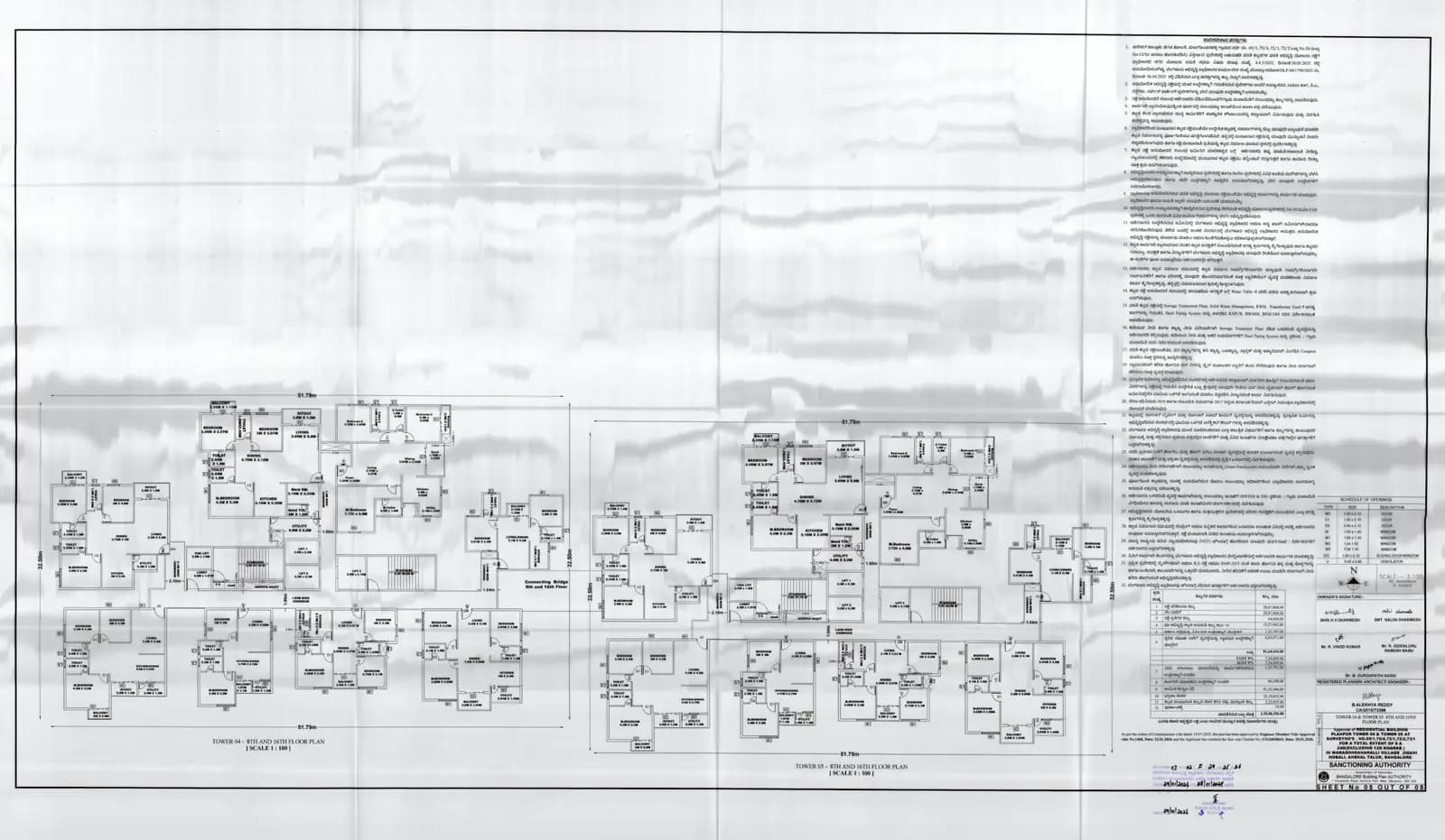 Habulus Oasis Grove: FLOOR PLAN 5 TO 8 AND 16.pdf (filed with Karnataka RERA)