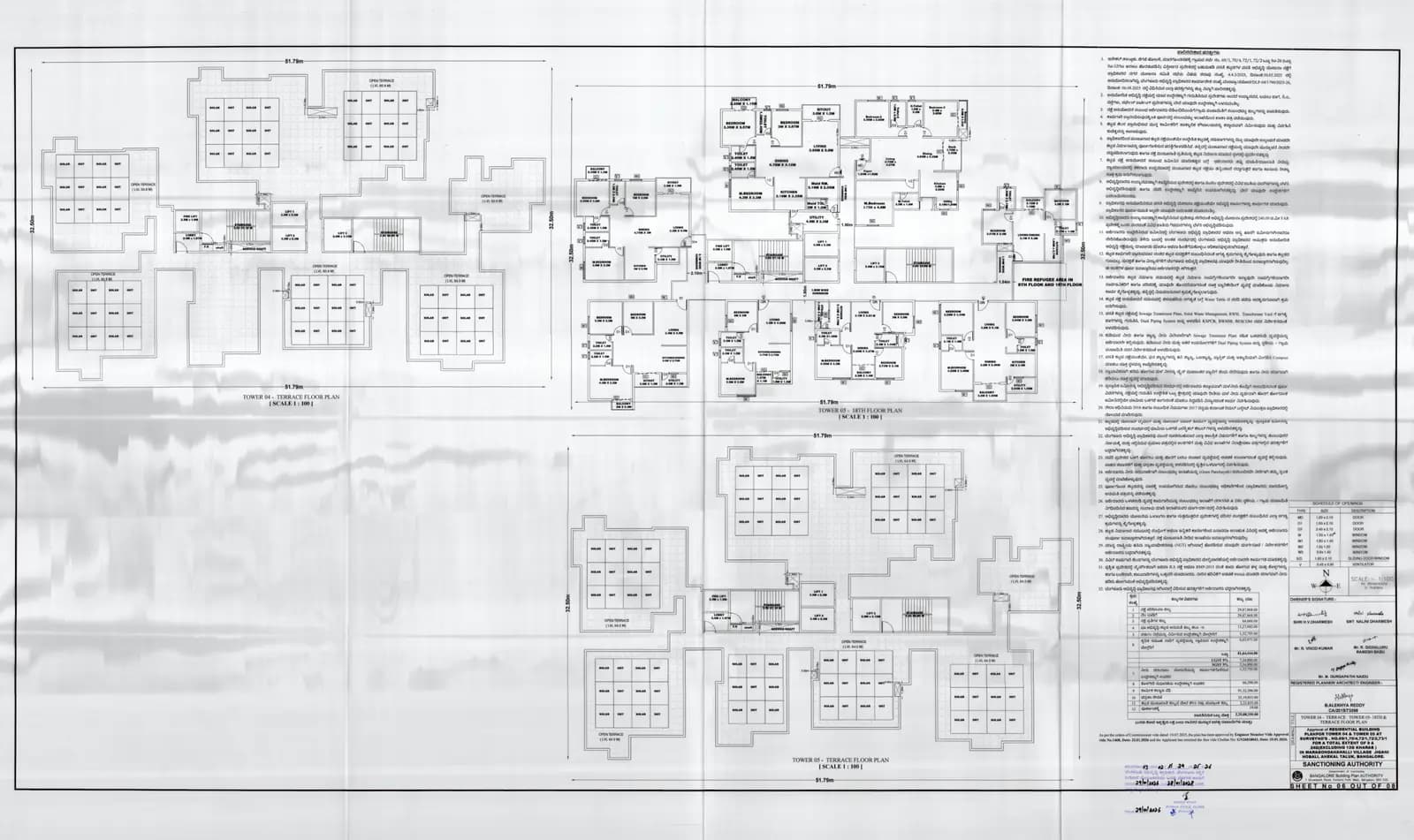 Habulus Oasis Grove: TERRACE FLOOR PLAN (filed with Karnataka RERA)