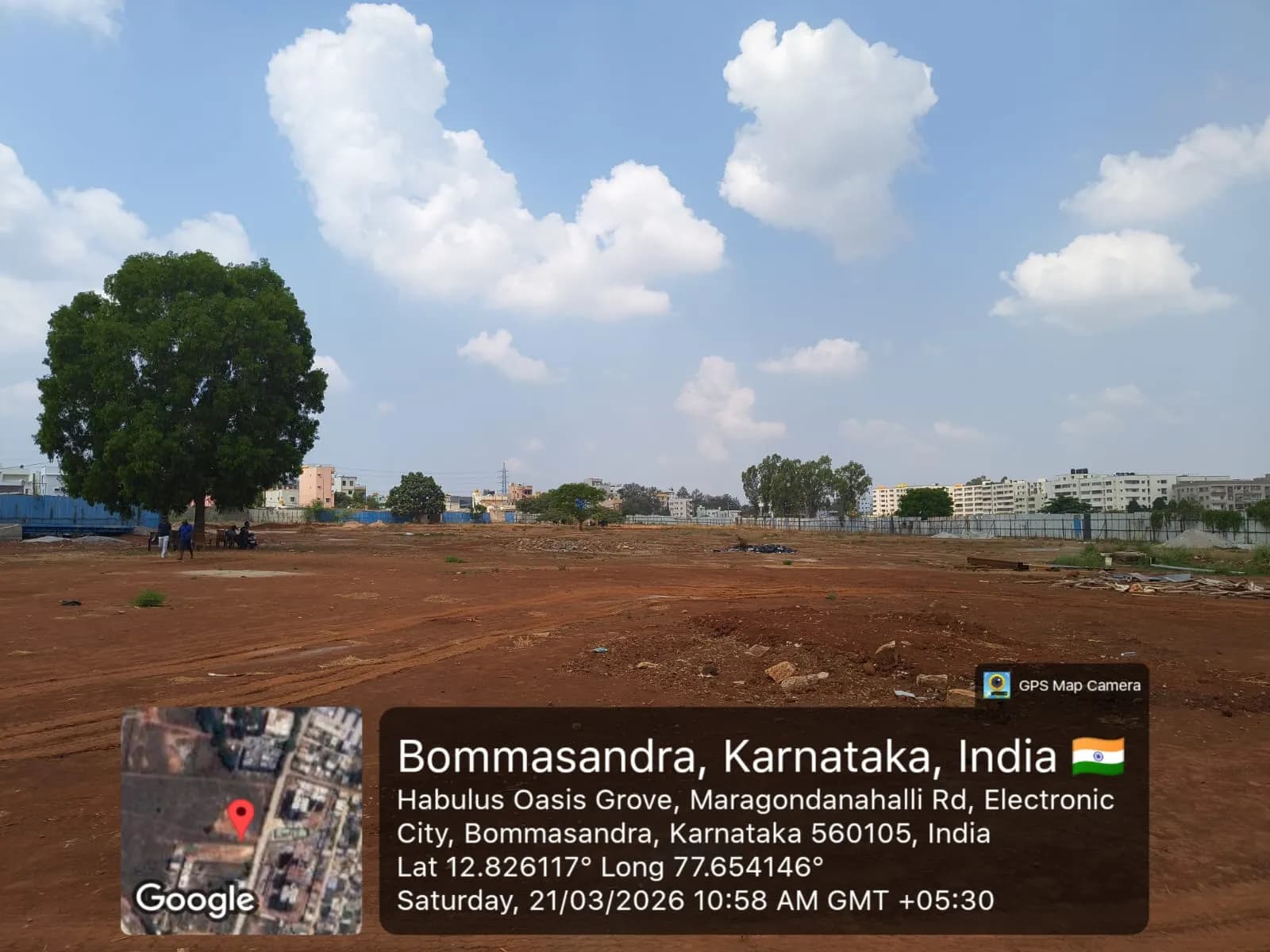 Habulus Oasis Grove: Site photo filed with Karnataka RERA