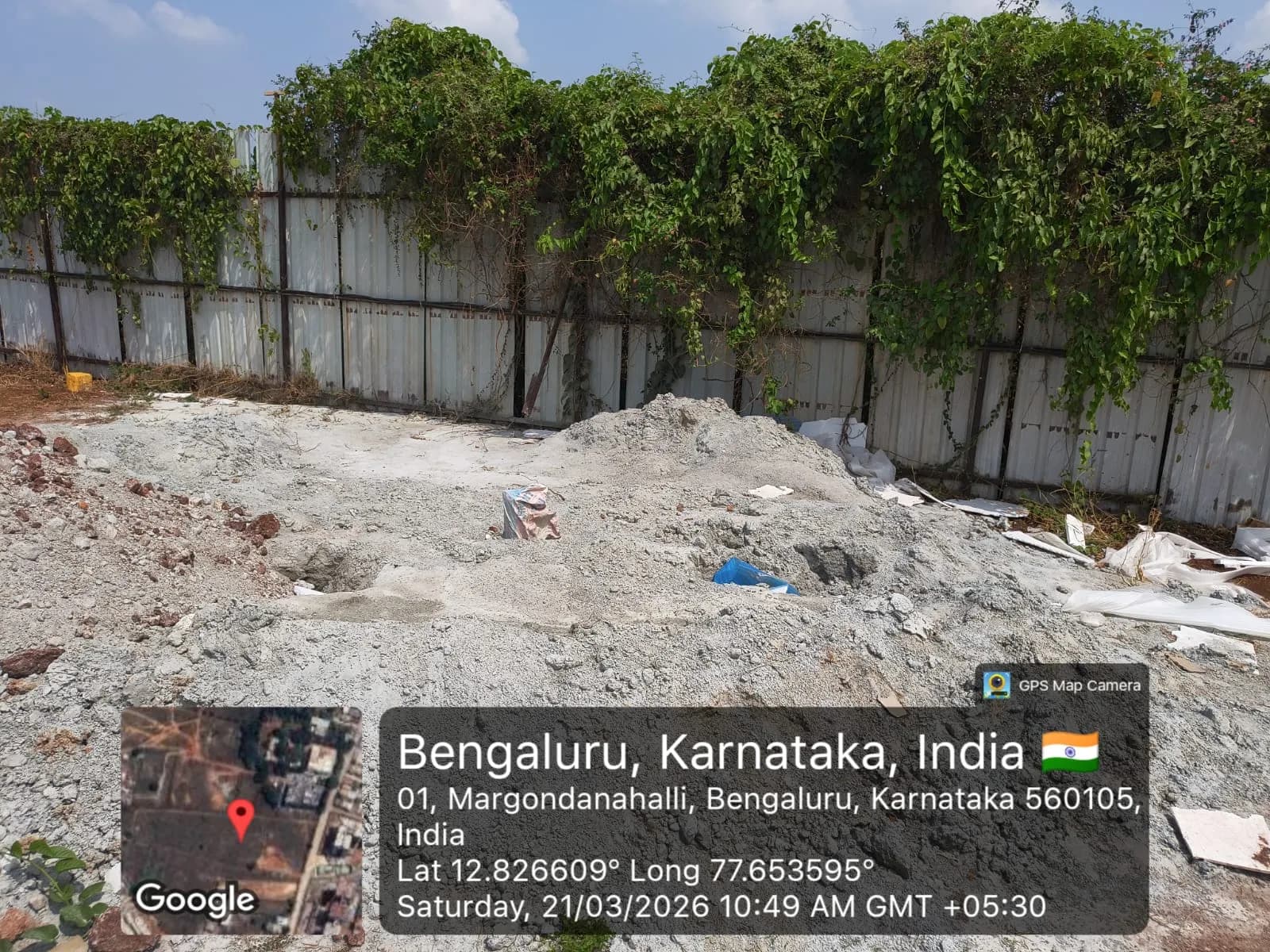 Habulus Oasis Grove: Site photo filed with Karnataka RERA