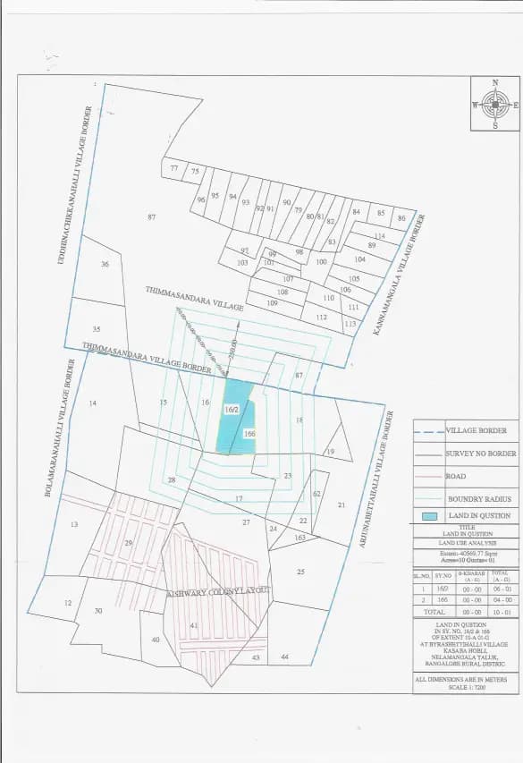 Jyothi Godhuli: demarcation sketch (filed with Karnataka RERA)