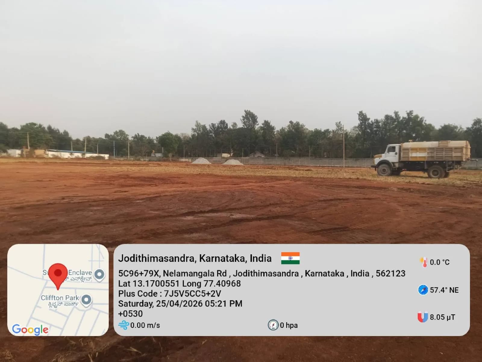 Jyothi Godhuli: Site photo filed with Karnataka RERA