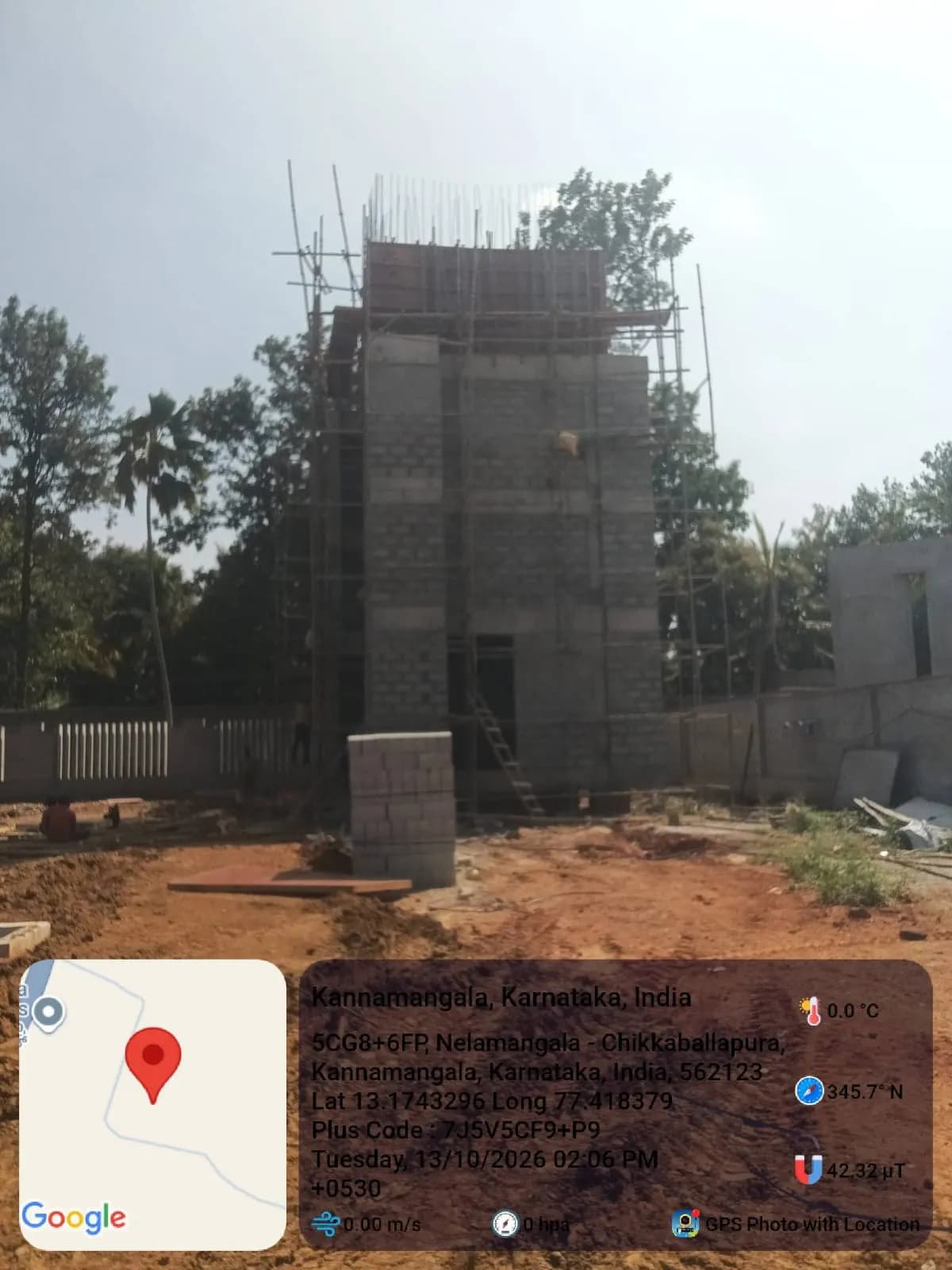 Jyothi Godhuli: Site photo filed with Karnataka RERA