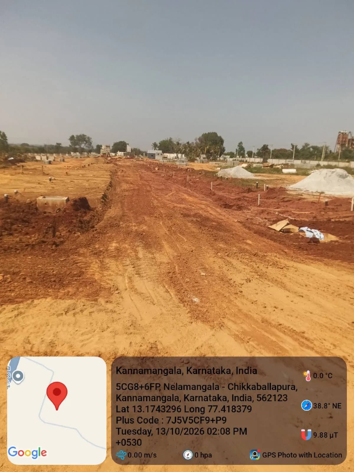 Jyothi Godhuli: Site photo filed with Karnataka RERA