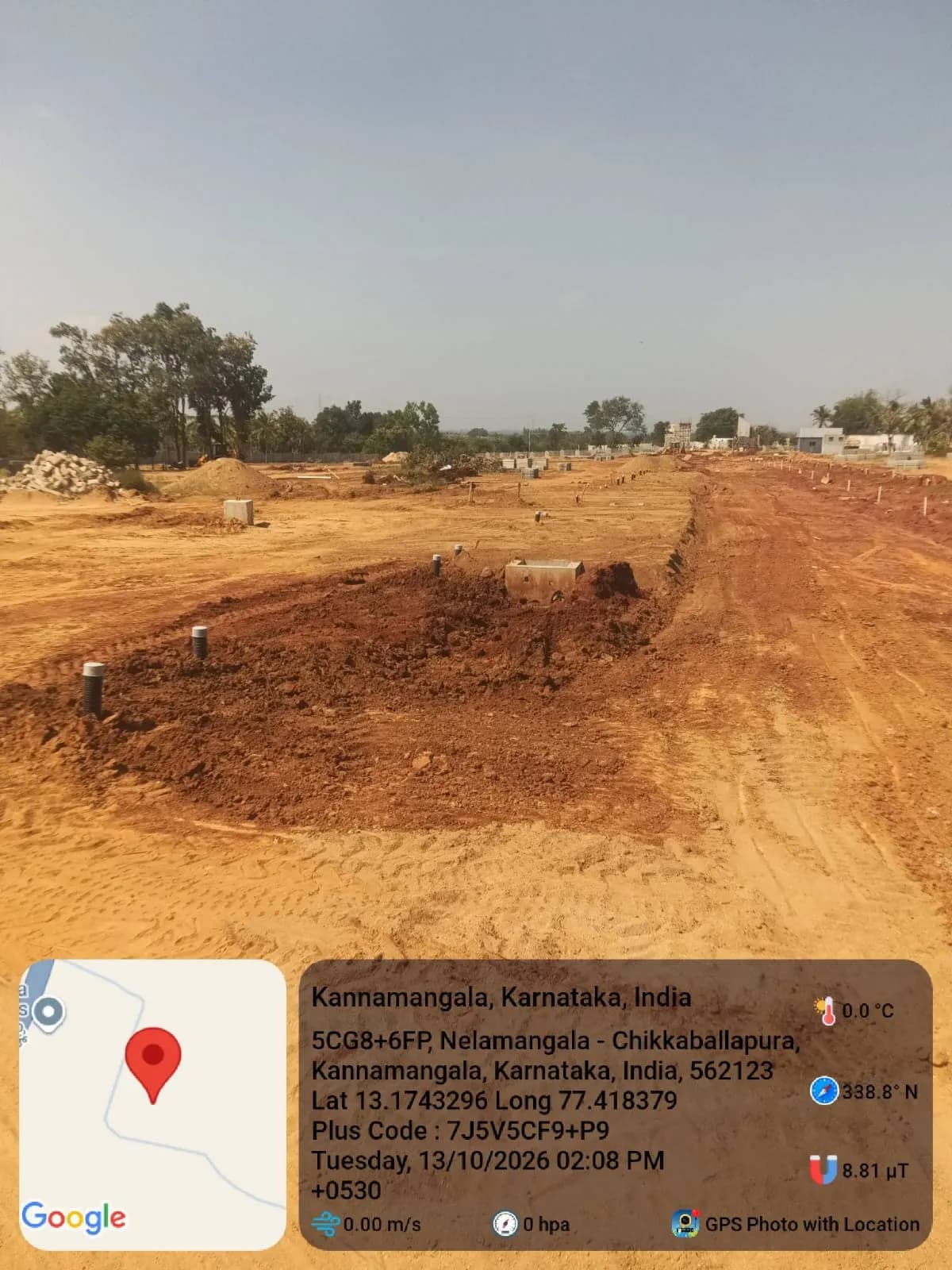 Jyothi Godhuli: Site photo filed with Karnataka RERA