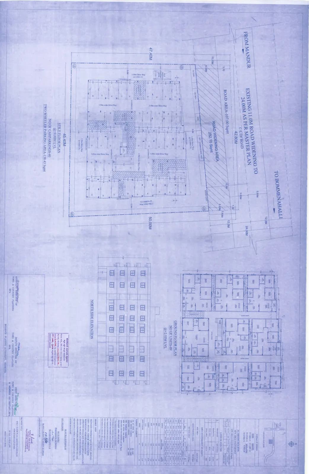 MGR Brindavan: Stilt and Ground Floor Elevation Plan (filed with Karnataka RERA)