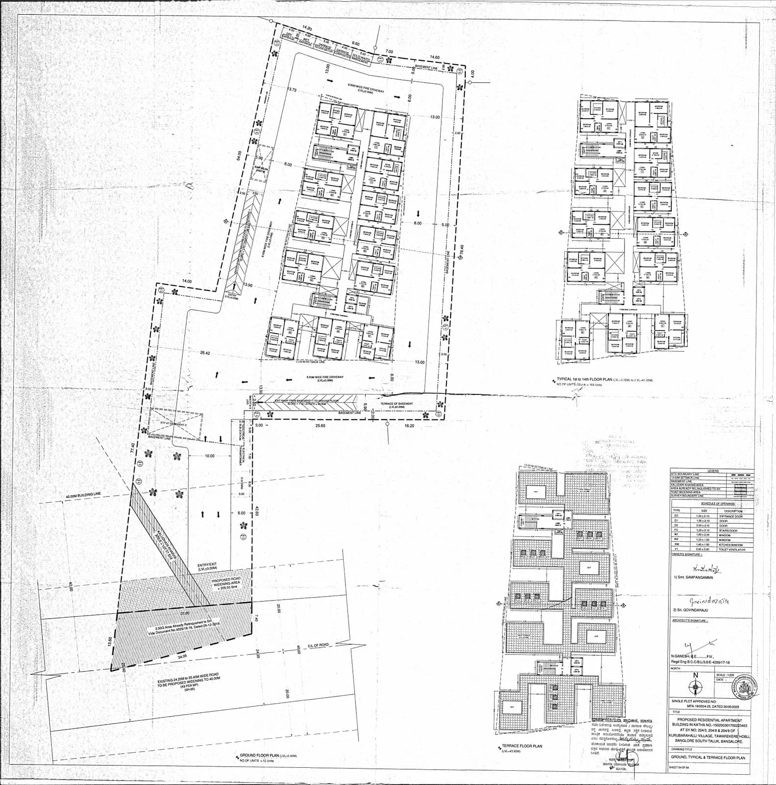 DS Max Sky Sukhino: Page 4 GROUND & TYPICAL FLOOR PLAN.pdf (filed with Karnataka RERA)