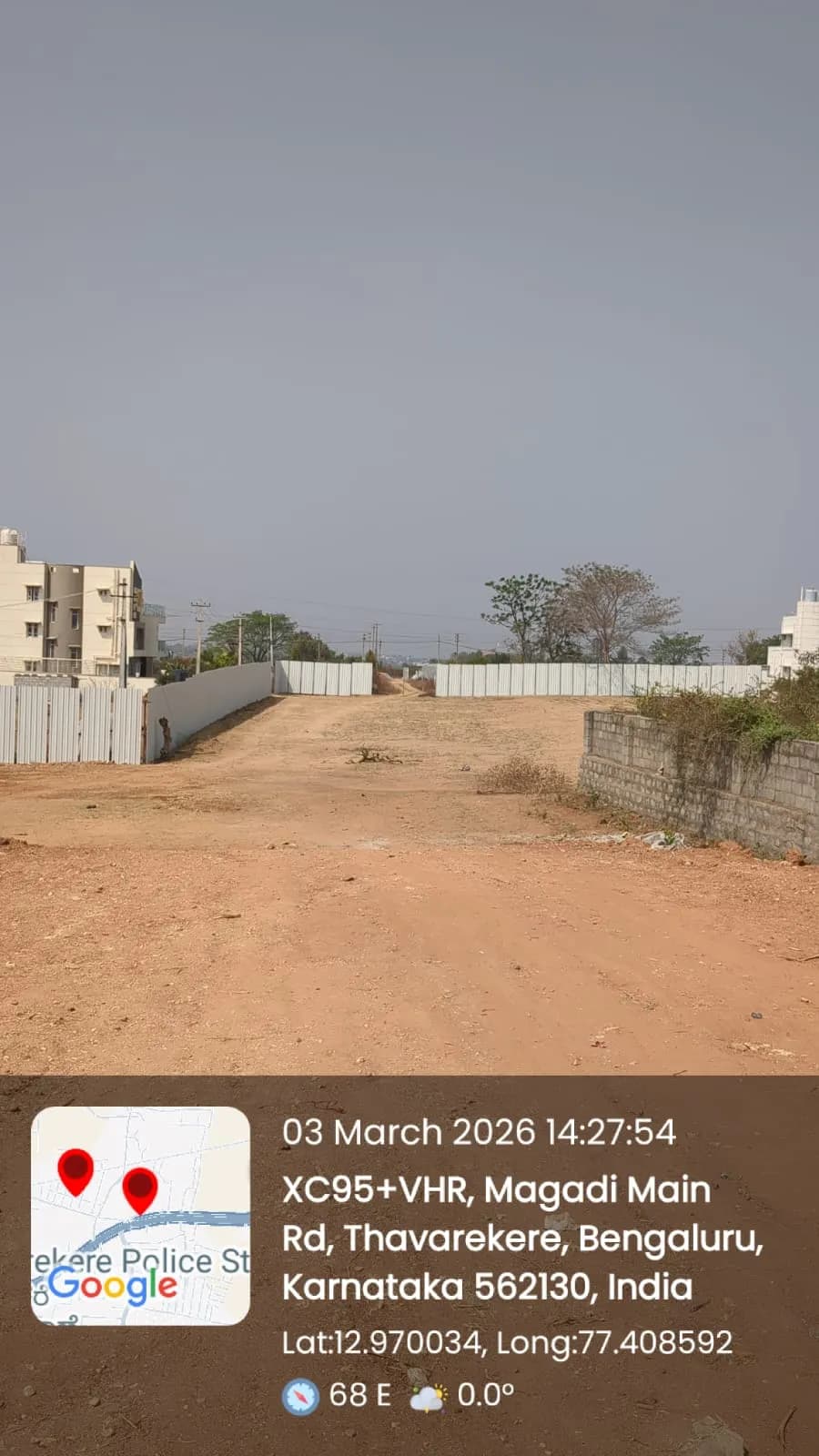 DS Max Sky Sukhino: Site photo filed with Karnataka RERA