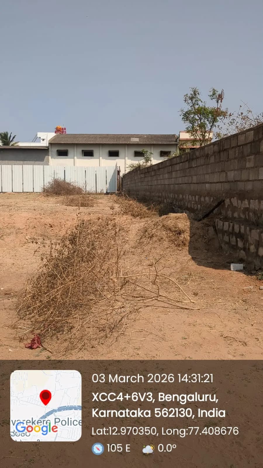 DS Max Sky Sukhino: Site photo filed with Karnataka RERA