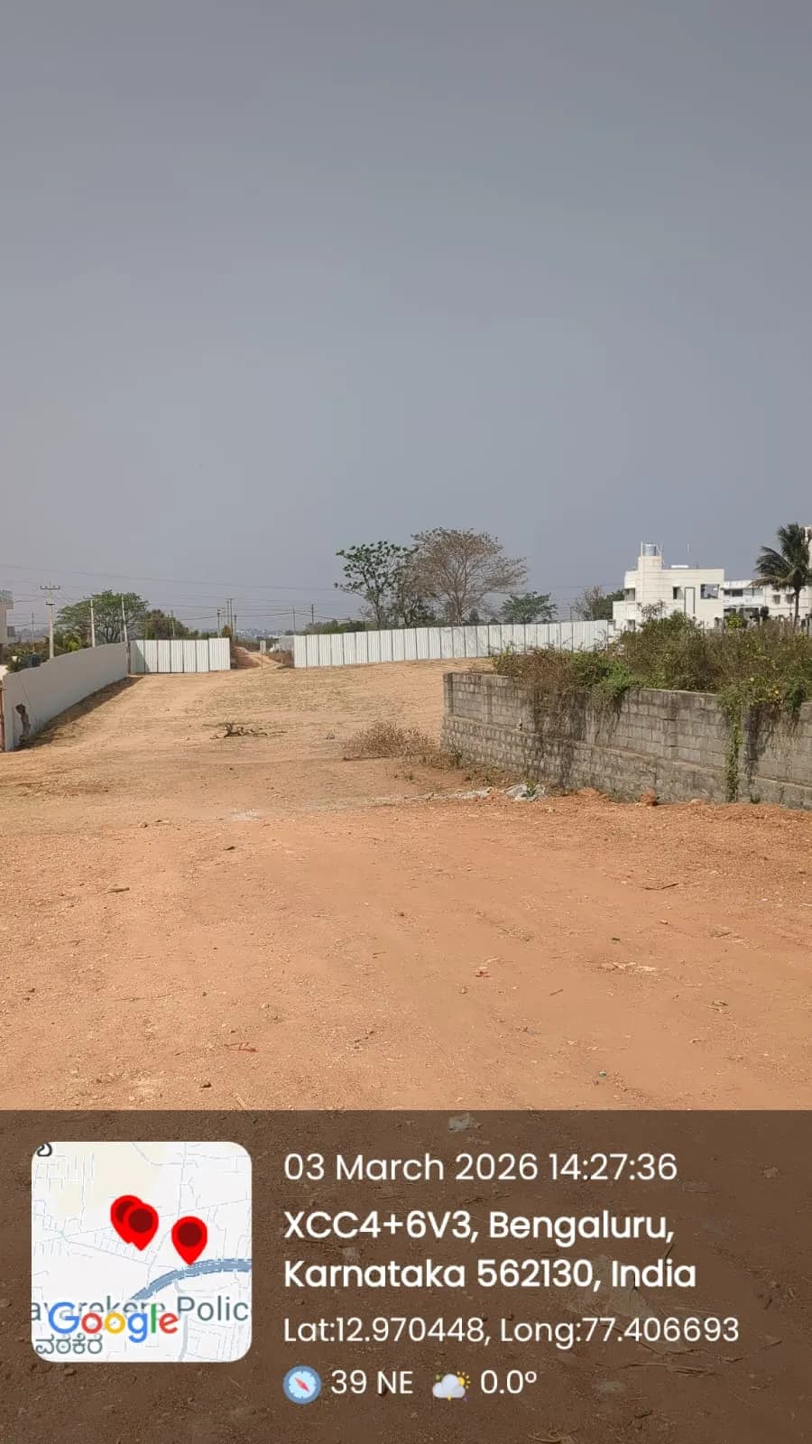 DS Max Sky Sukhino: Site photo filed with Karnataka RERA
