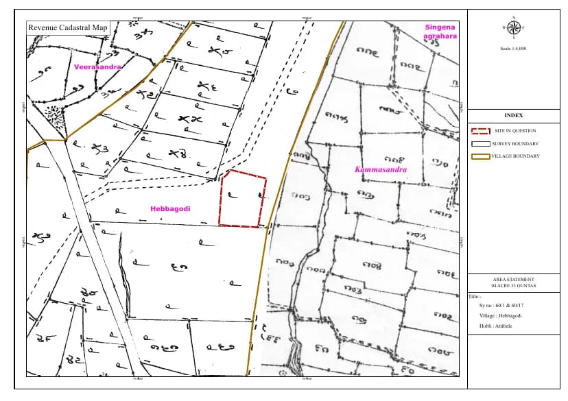 Orchid South Park: Village Map Demarcation - Hebbagodi.pdf (filed with Karnataka RERA)