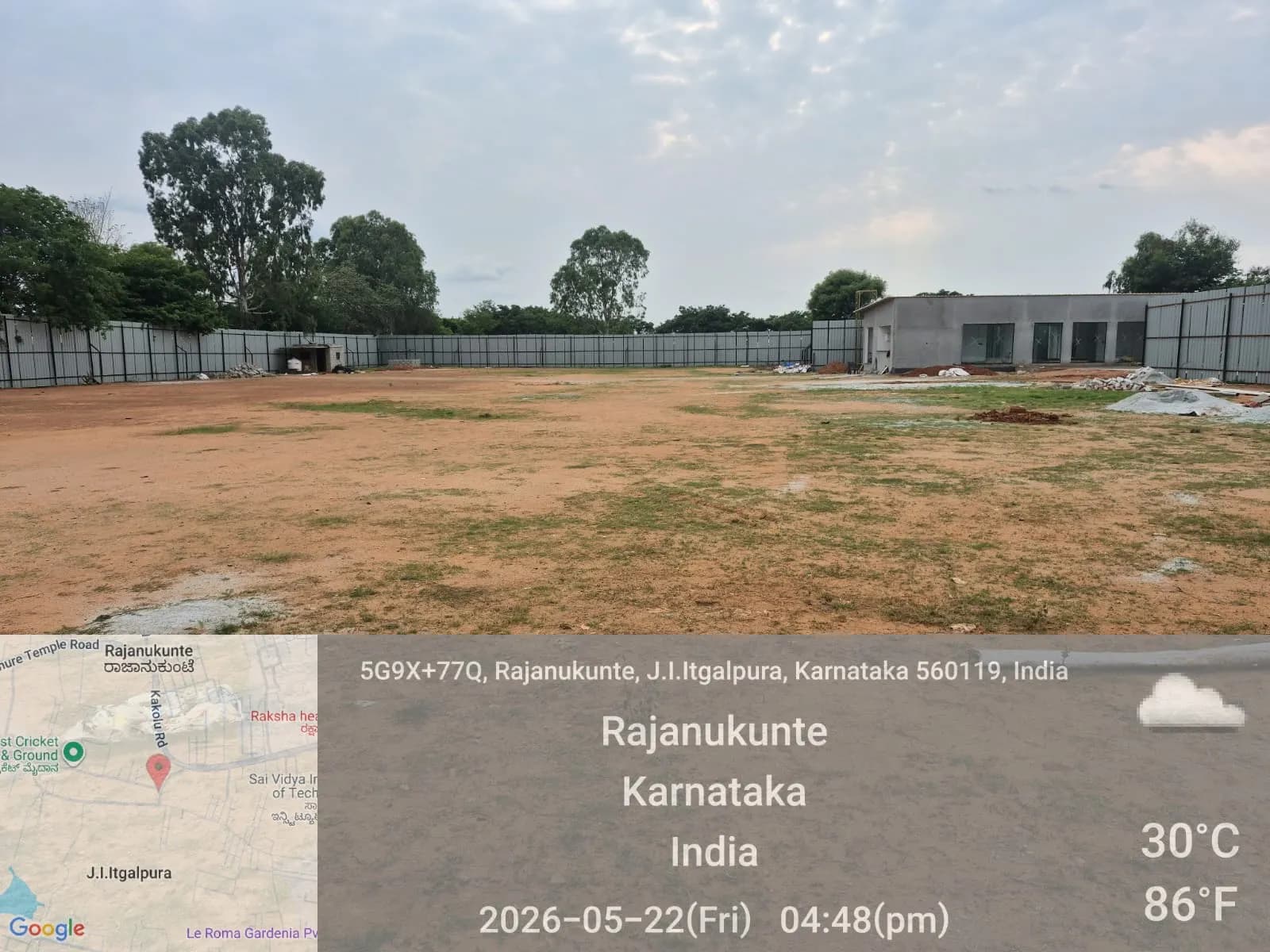 Aranya One: Site photo filed with Karnataka RERA