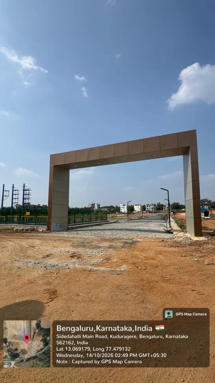 Innovative Nakshathra Enclave: Site photo filed with Karnataka RERA