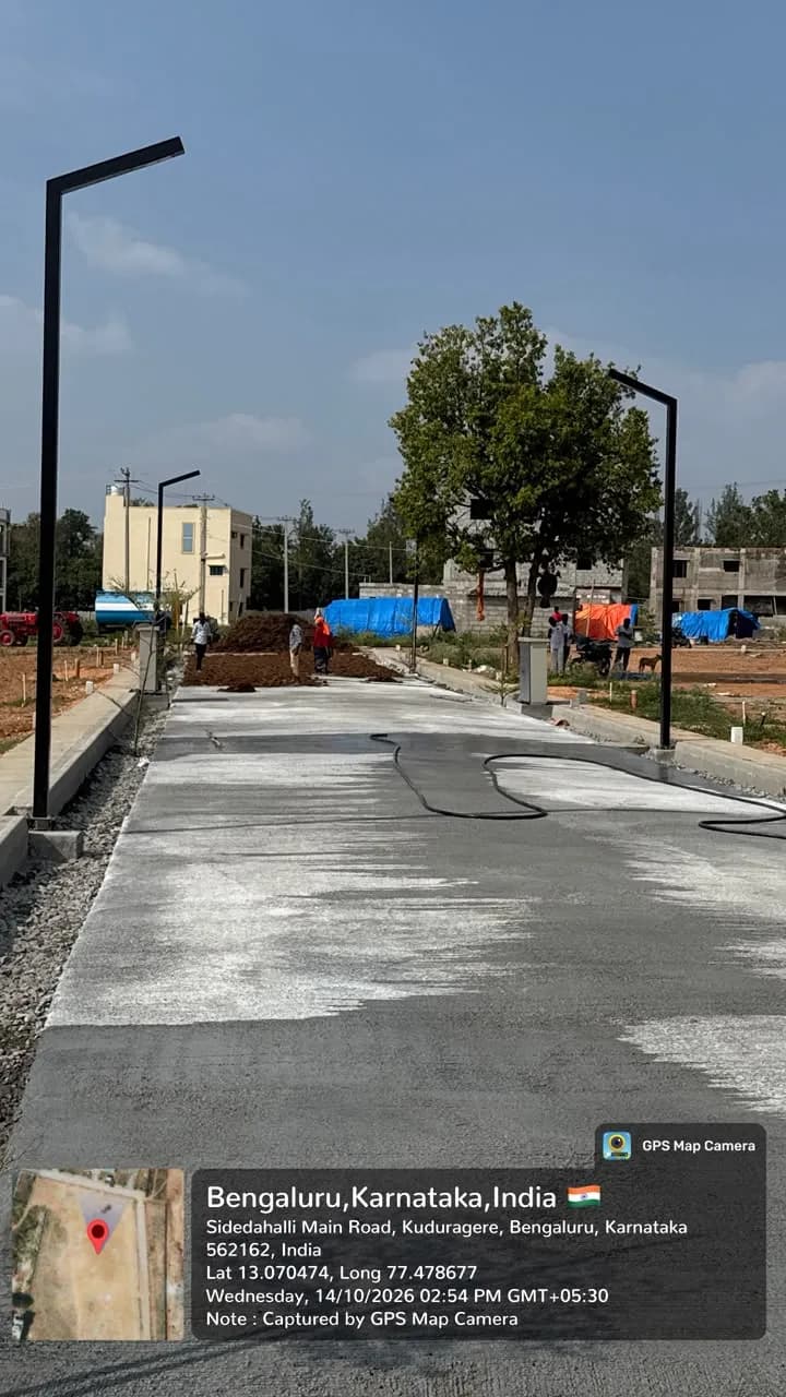 Innovative Nakshathra Enclave: Site photo filed with Karnataka RERA