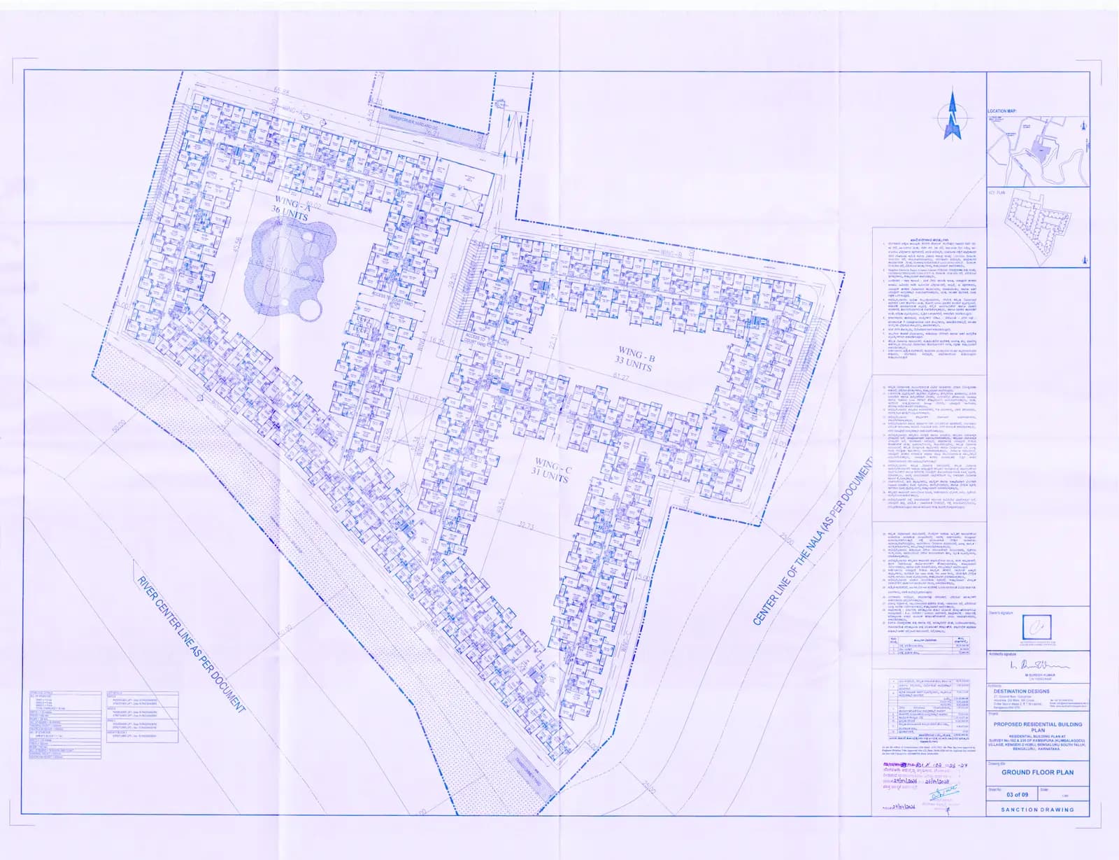 Casagrand Moondance: Ground Floor plan (filed with Karnataka RERA)