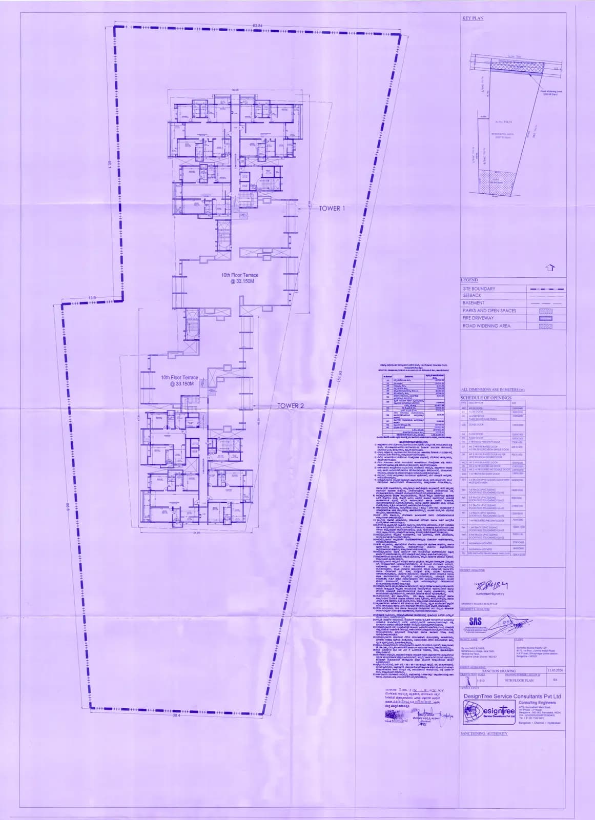 Sambhav Rise Of Aura: 10th Floor Plan.pdf (filed with Karnataka RERA)