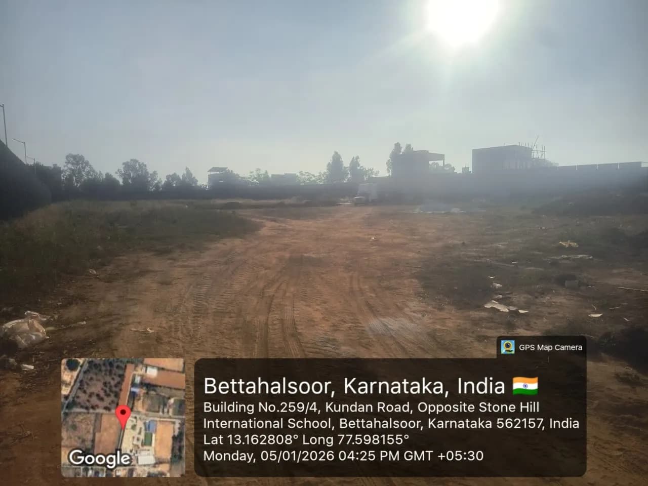 Sambhav Rise Of Aura: Site photo filed with Karnataka RERA