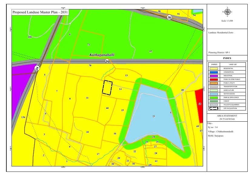 Leafy Serene: Serene Village Map and CDP Demarcation.pdf (filed with Karnataka RERA)