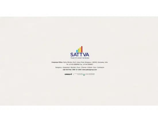 Sattva Ekatra: Brochure, page 6 (filed with Karnataka RERA)