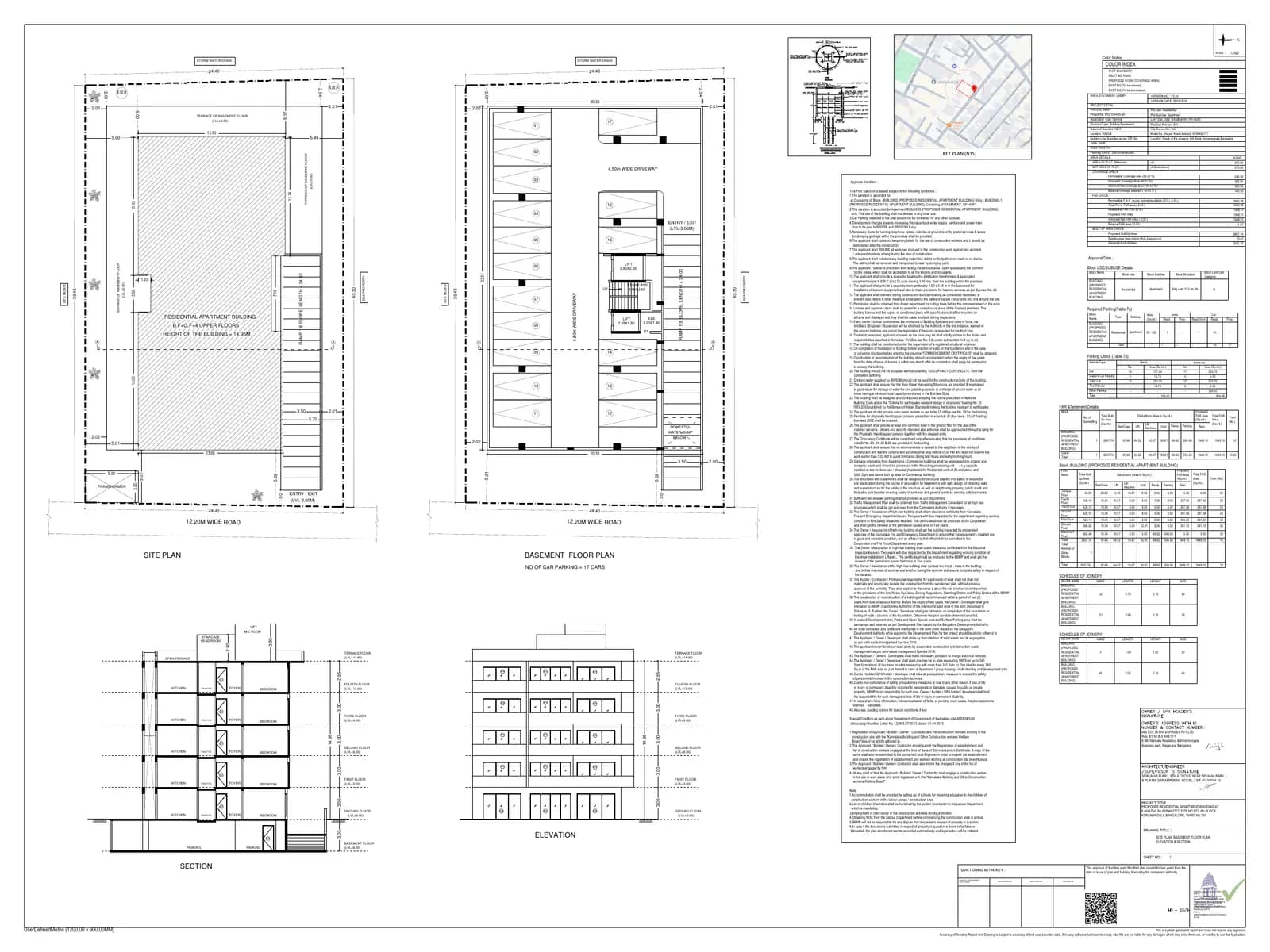 Samruddhi: 17 Samruddhi Approved Building Plan, page 1 (filed with Karnataka RERA)