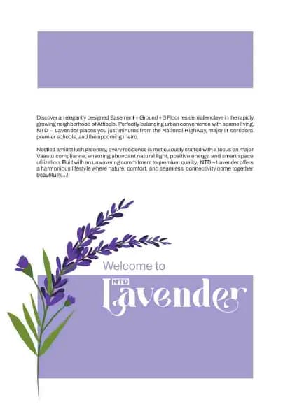 NTD Lavender: Brochure, page 4 (filed with Karnataka RERA)