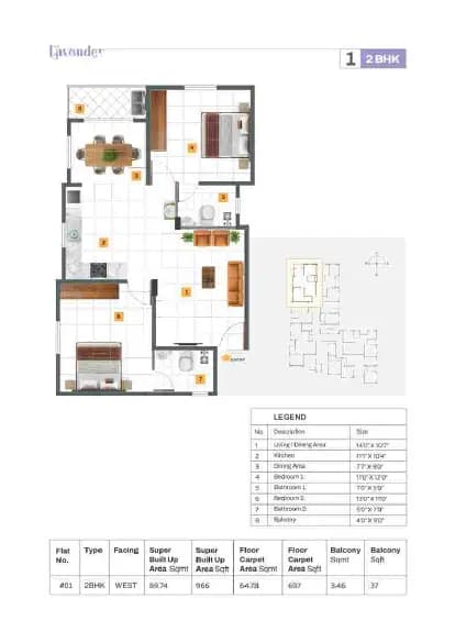 NTD Lavender: Brochure, page 7 (filed with Karnataka RERA)