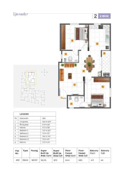 NTD Lavender: Brochure, page 8 (filed with Karnataka RERA)