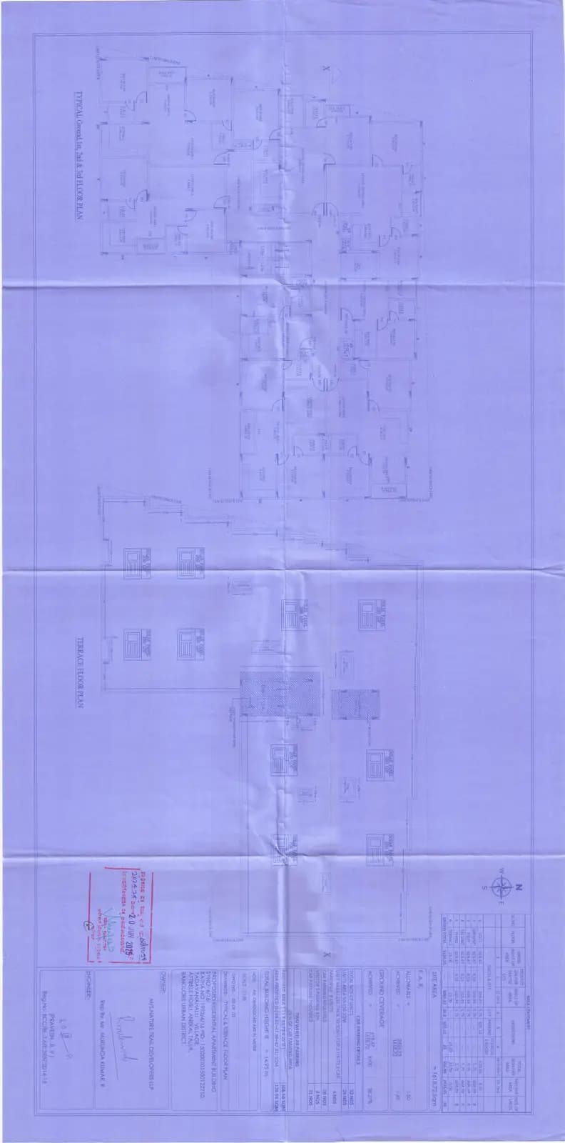 NTD Lavender: Approved Building Plan, page 1 (filed with Karnataka RERA)