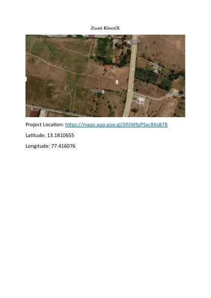 Zuari KinetiX: 3 Project location demarcation (filed with Karnataka RERA)